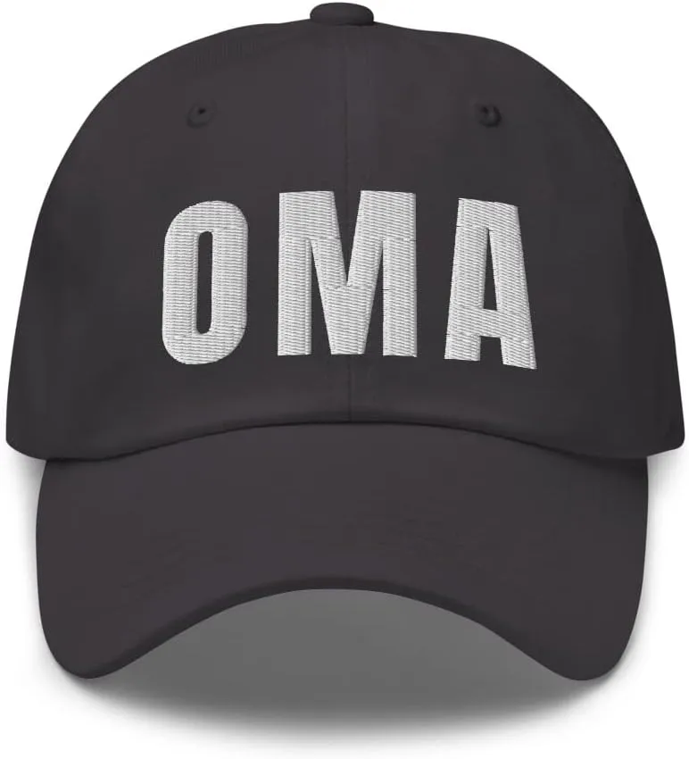 Airport Code OMA Hat Omaha Nebraska NE Dad Cap Embroidered Dad Hat Baseball Cap with Adjustable Buckle Strap