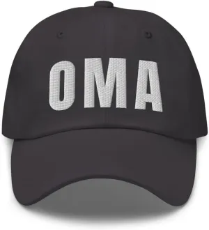 Airport Code OMA Hat Omaha Nebraska NE Dad Cap Embroidered Dad Hat Baseball Cap with Adjustable Buckle Strap