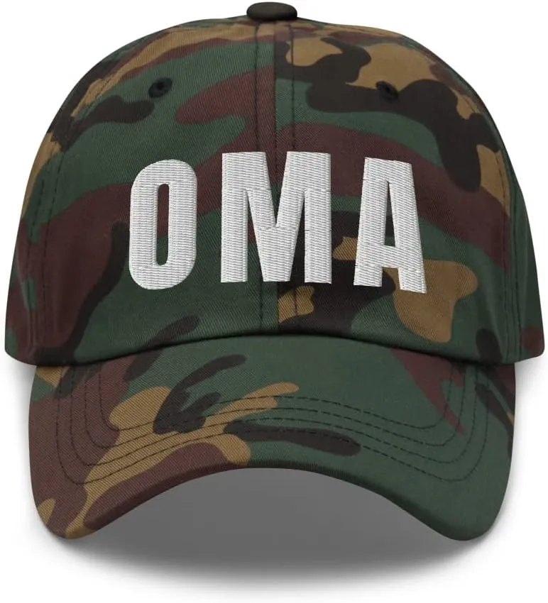 Airport Code OMA Hat Omaha Nebraska NE Dad Cap Embroidered Dad Hat Baseball Cap with Adjustable Buckle Strap
