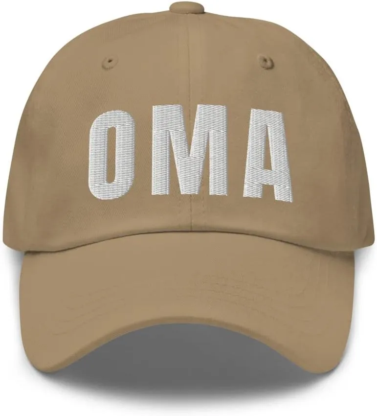 Airport Code OMA Hat Omaha Nebraska NE Dad Cap Embroidered Dad Hat Baseball Cap with Adjustable Buckle Strap