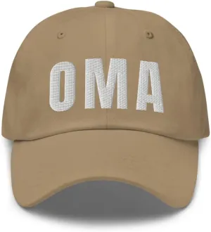 Airport Code OMA Hat Omaha Nebraska NE Dad Cap Embroidered Dad Hat Baseball Cap with Adjustable Buckle Strap