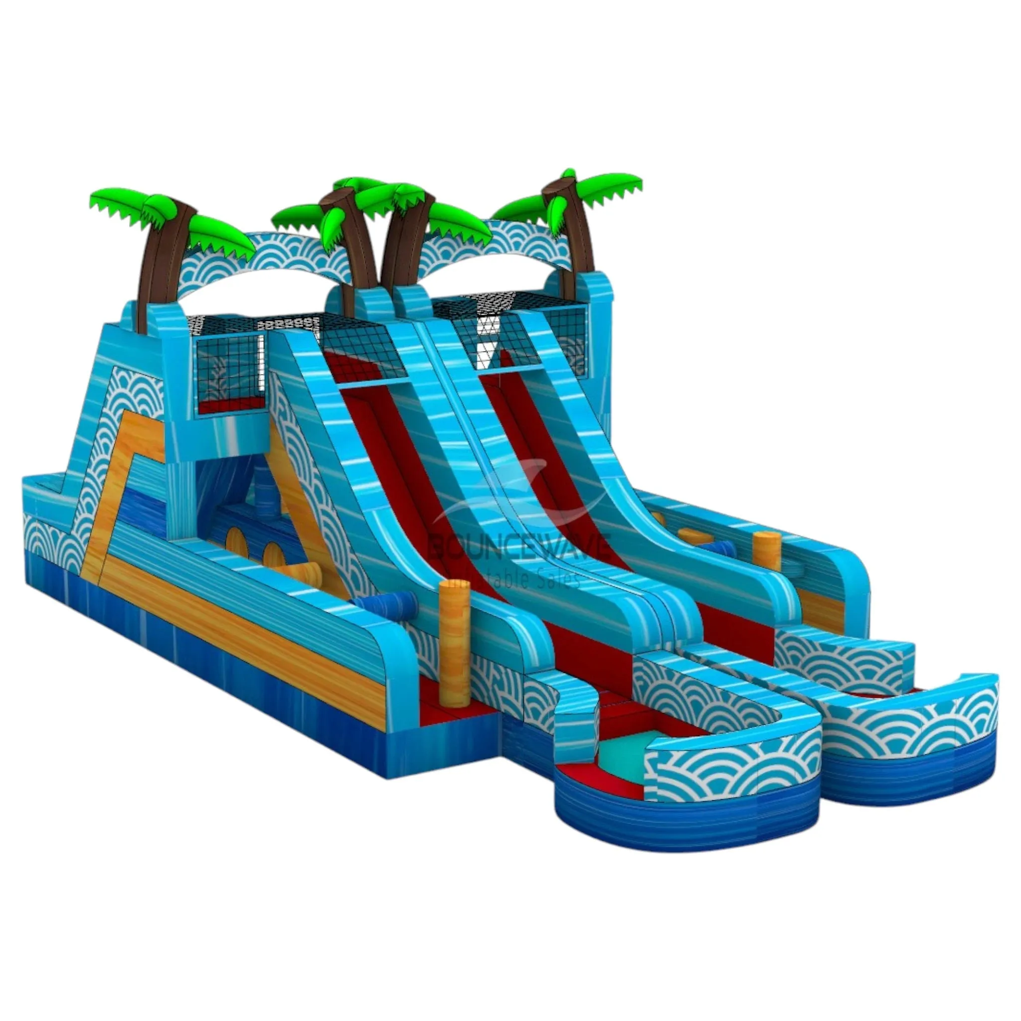 Akua Falls Double Dash Splash Inflatable Obstacle Course
