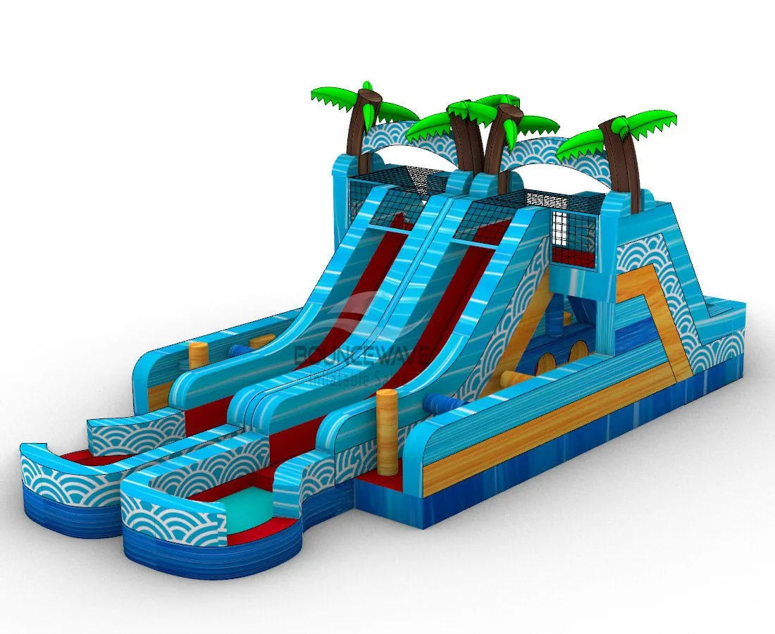 Akua Falls Double Dash Splash Inflatable Obstacle Course