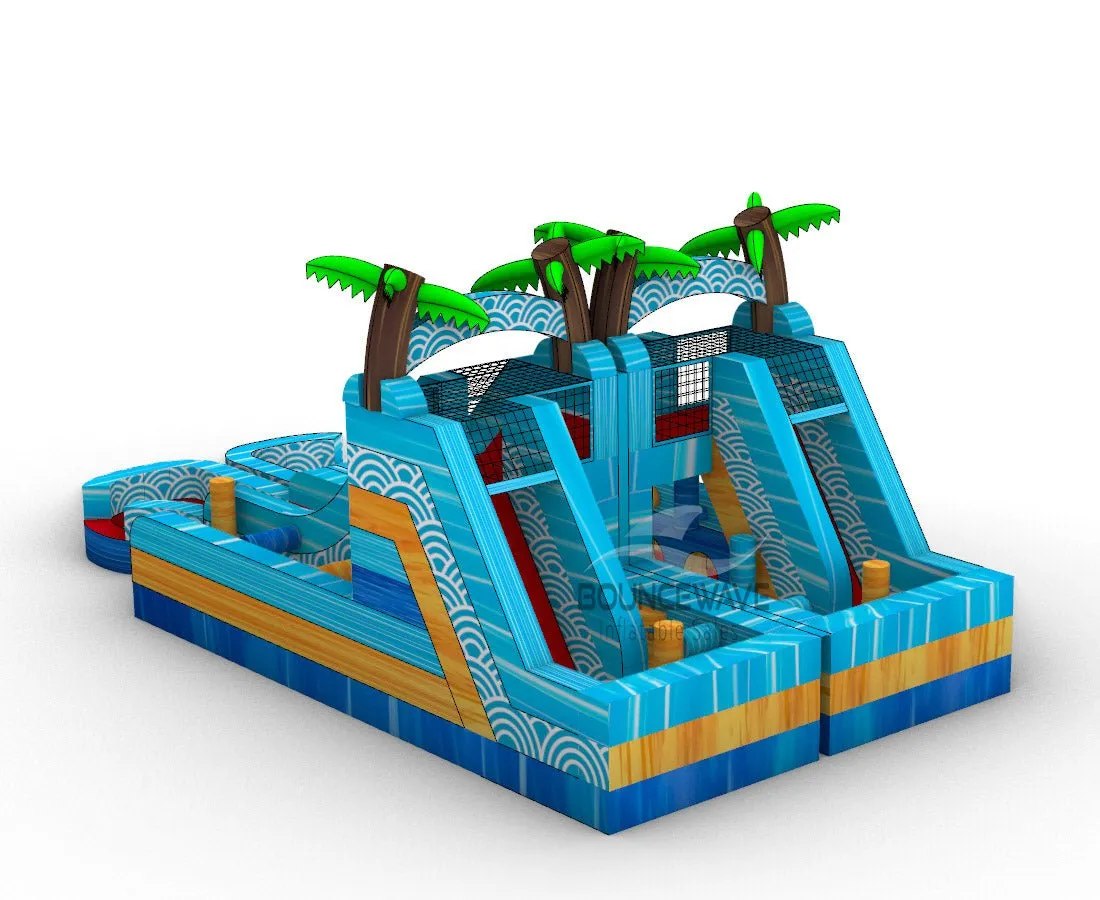 Akua Falls Double Dash Splash Inflatable Obstacle Course