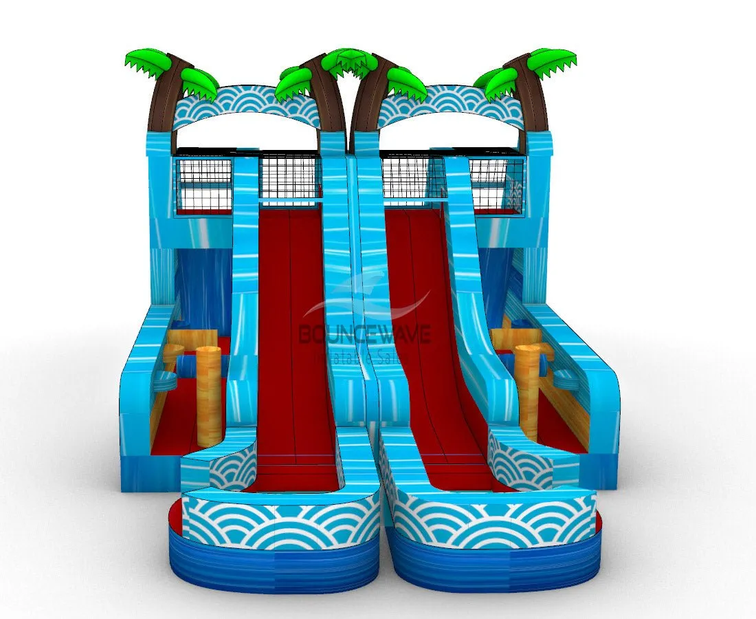 Akua Falls Double Dash Splash Inflatable Obstacle Course