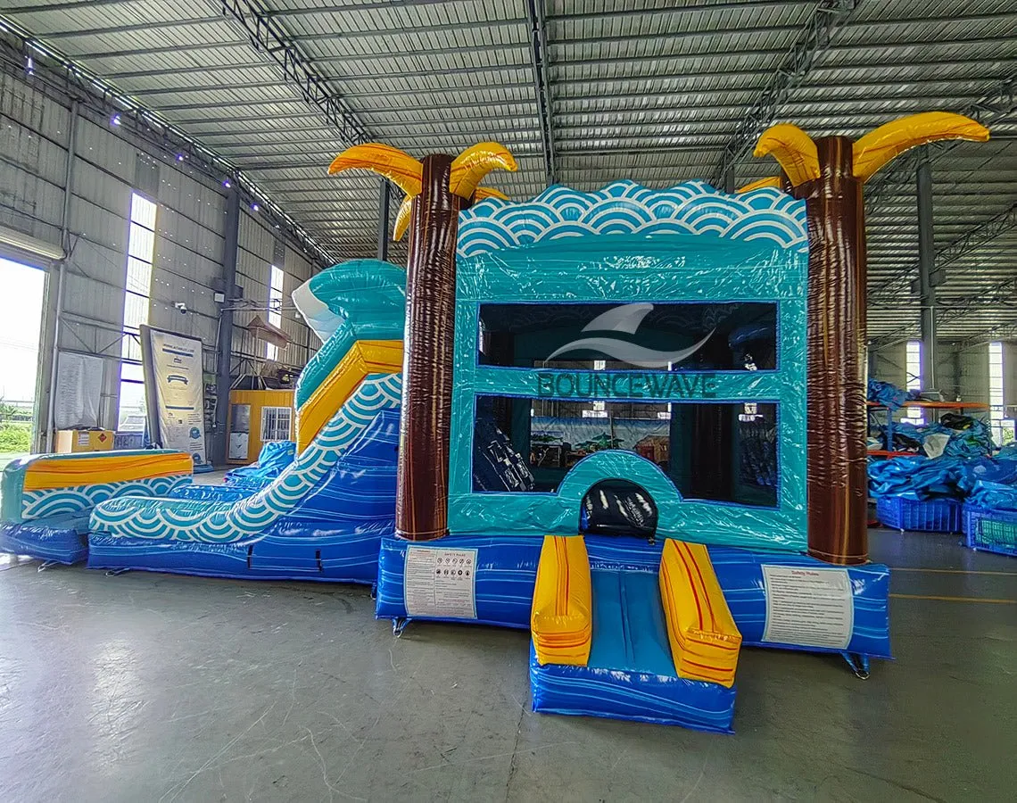 Akua Falls Dual Lane Bounce House with Slide (Wet/Dry)