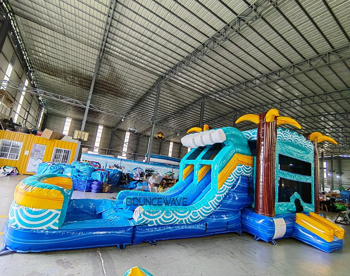Akua Falls Dual Lane Bounce House with Slide (Wet/Dry)