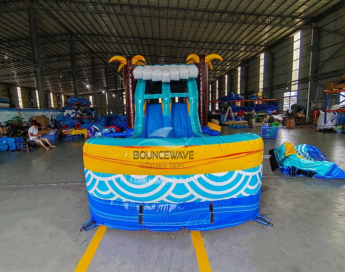 Akua Falls Dual Lane Bounce House with Slide (Wet/Dry)