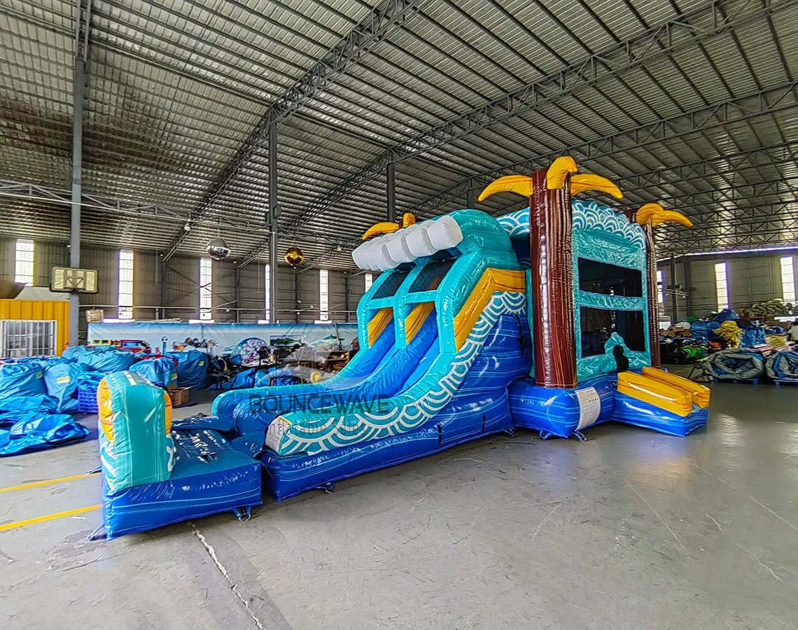Akua Falls Dual Lane Bounce House with Slide (Wet/Dry)