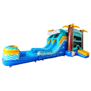Akua Falls Dual Lane Bounce House with Slide (Wet/Dry)