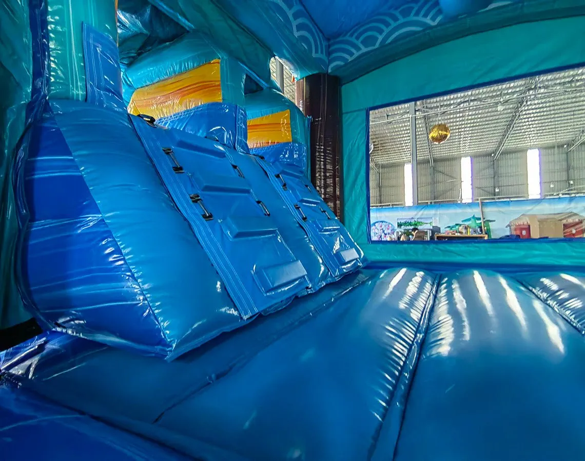Akua Falls Dual Lane Bounce House with Slide (Wet/Dry)