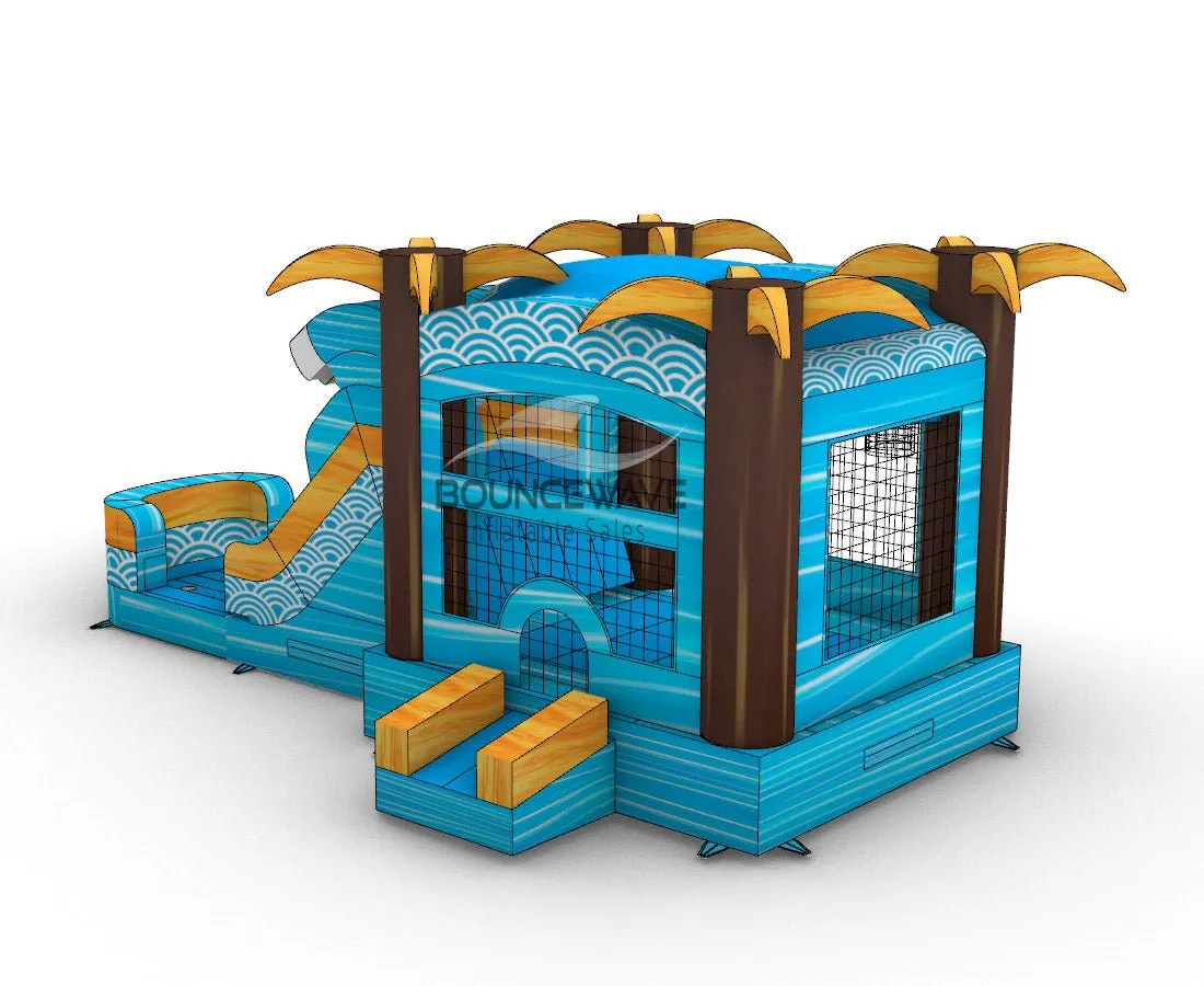 Akua Falls Econo Bounce House with Slide (Wet/Dry)