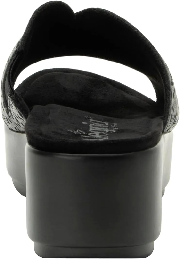 Alegria Triniti - Timeless Leather Platform Sandal - Comfort, Arch Support and Stylish Women's Sandal for Everyday Elegance - Slip-Resistant Wedge Slide