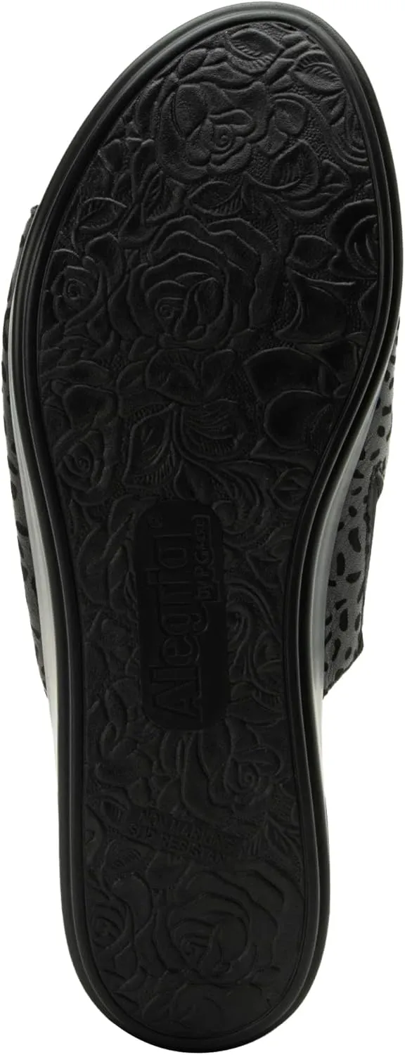 Alegria Triniti - Timeless Leather Platform Sandal - Comfort, Arch Support and Stylish Women's Sandal for Everyday Elegance - Slip-Resistant Wedge Slide