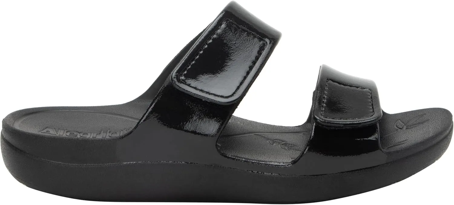 Alegria Women Orbyt Double Strap Lightweight Recovery Slide Sandal With Arch Support