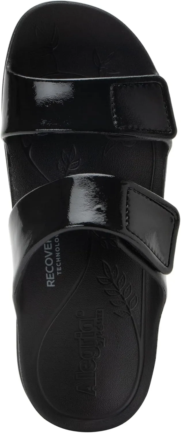 Alegria Women Orbyt Double Strap Lightweight Recovery Slide Sandal With Arch Support