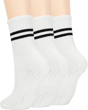 American Trends Pilates Socks with Grips for Women Yoga & Barre - Non Slip