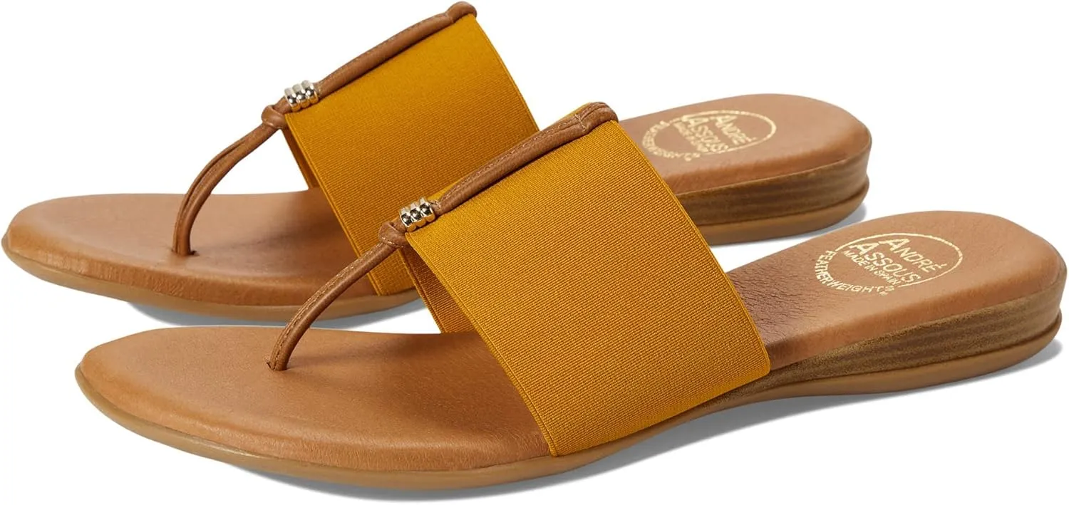 André Assous Women's Nice Elastic Slide (10, Marigold)