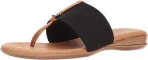 Andre Assous Womens Nice Elastic Black Slide - 7