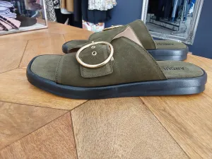 Angulus Slip In Sandal - Dark Green