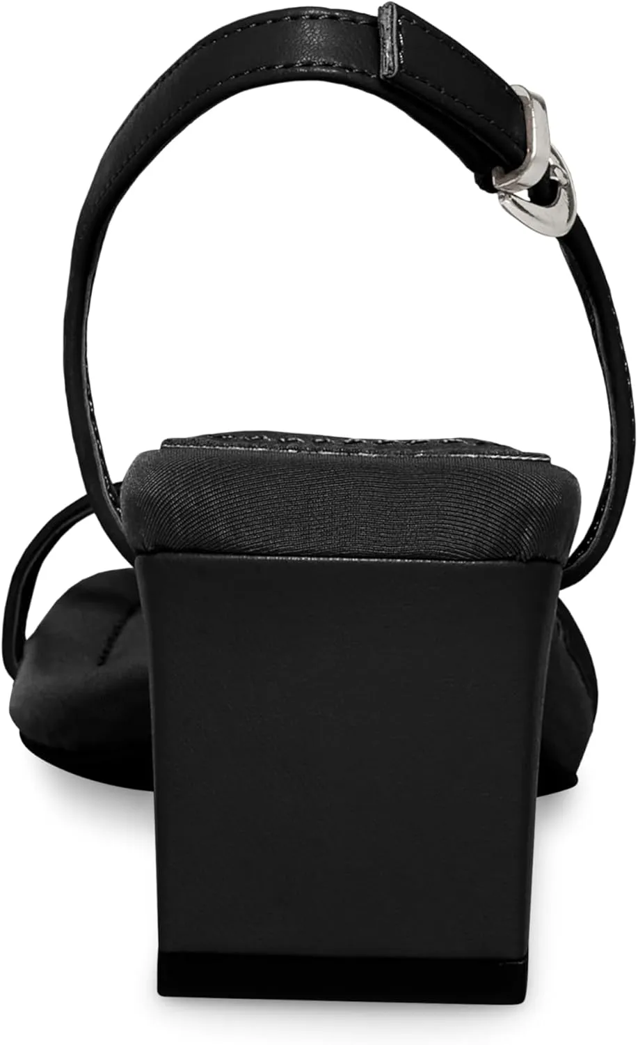 Anne Klein Womens Jia Faux Leather Slingback Ankle Strap