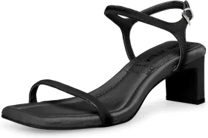 Anne Klein Womens Jia Faux Leather Slingback Ankle Strap