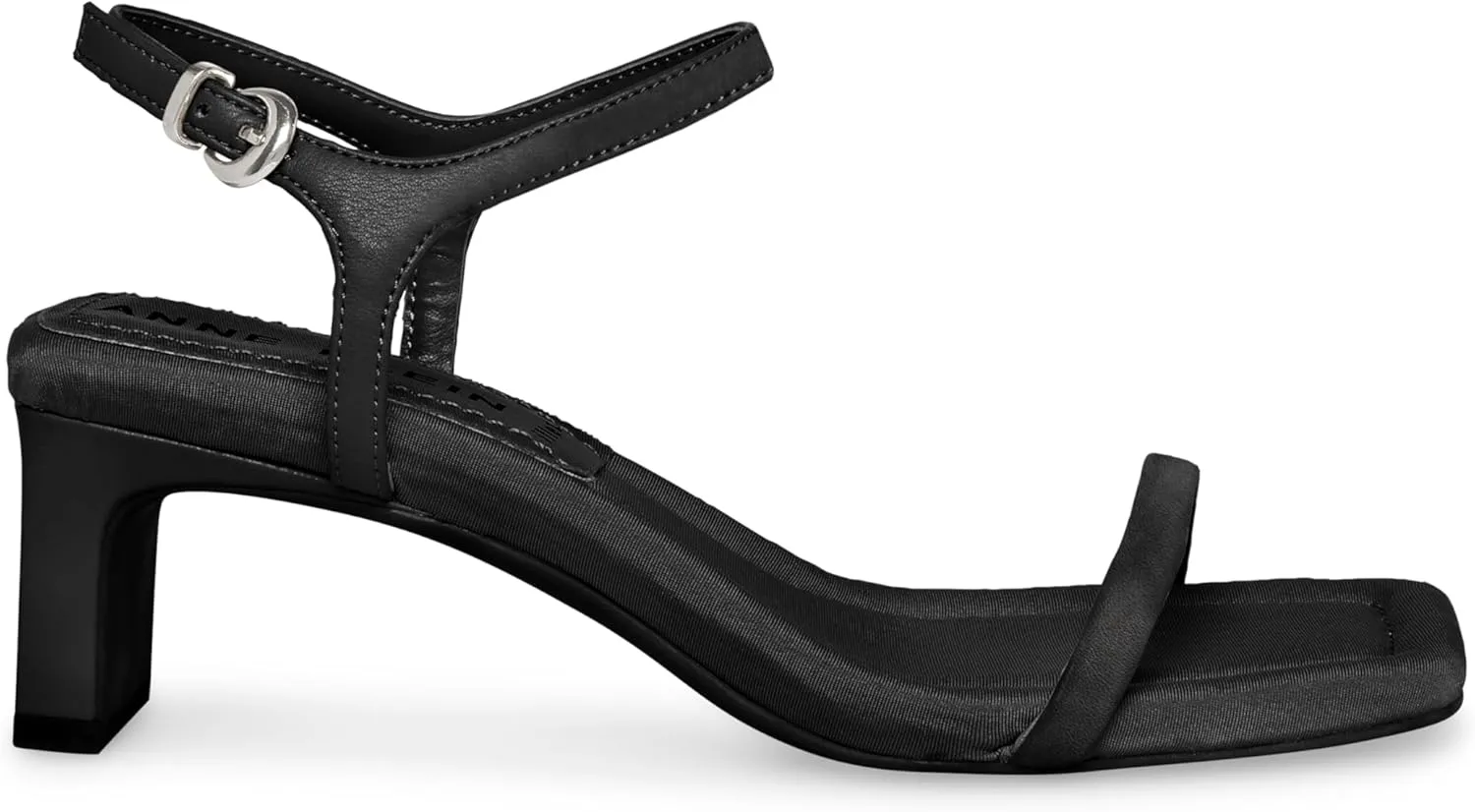 Anne Klein Womens Jia Faux Leather Slingback Ankle Strap
