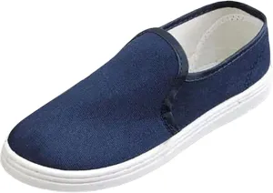 Arch Support Sports Shoes for Men Comfortable Breathable Stretch Canvas Slip on Sneaker Memory Foam Hiking Shoes