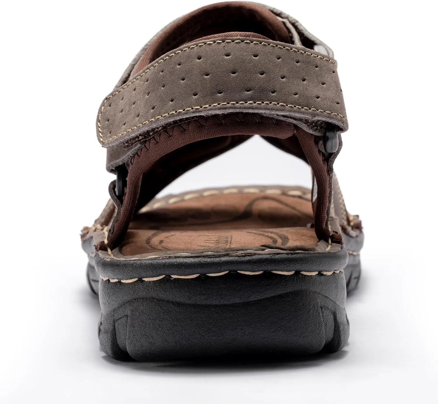 Arkbird Men's Leather Sandals Open Toe Athletic Fisherman Sandal Summer Beach Sport Hiking Shoes for Men