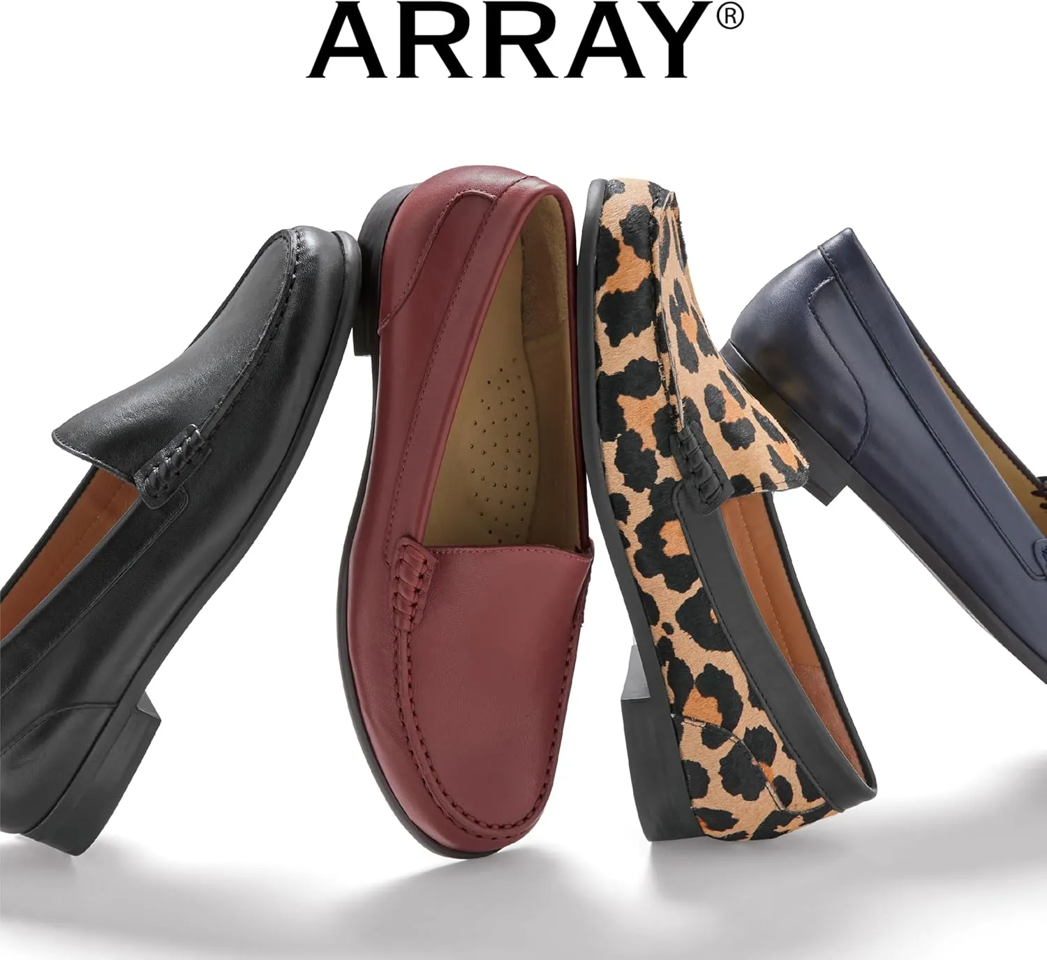 ARRAY Women's Katie Classic Slip-On Leather Loafer