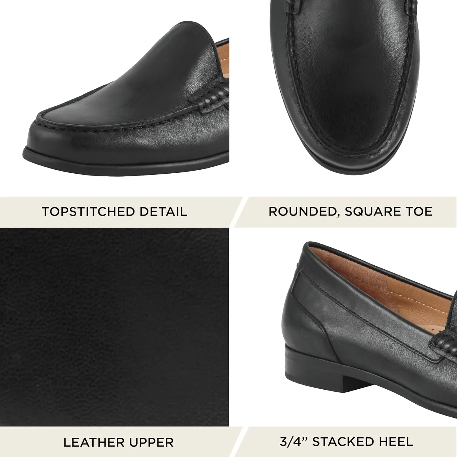 ARRAY Women's Katie Classic Slip-On Leather Loafer