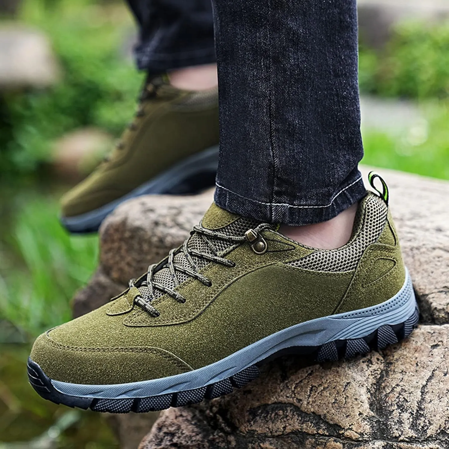 Athletic Fashion Sneakers for Men Breathable Elastic Fly Woven Mesh Sneaker Lightweight Diabetic Shoes for Men