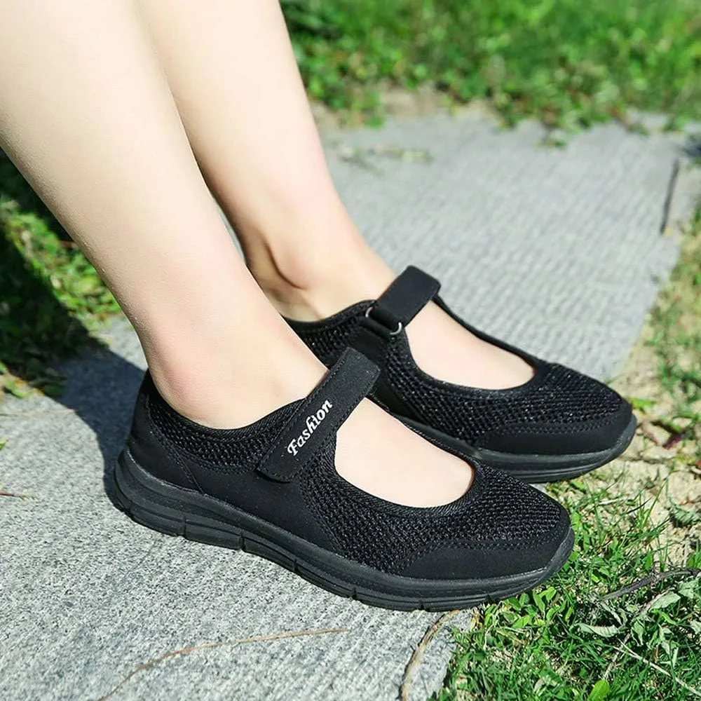 Athletic Shoes Women Lightweight Tennis Fashion Sneakers Breathable Mesh Walking Sneakers Stretchy Sandals for Women