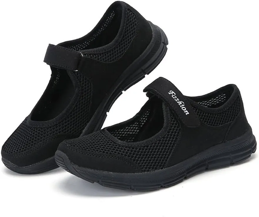 Athletic Shoes Women Lightweight Tennis Fashion Sneakers Breathable Mesh Walking Sneakers Stretchy Sandals for Women