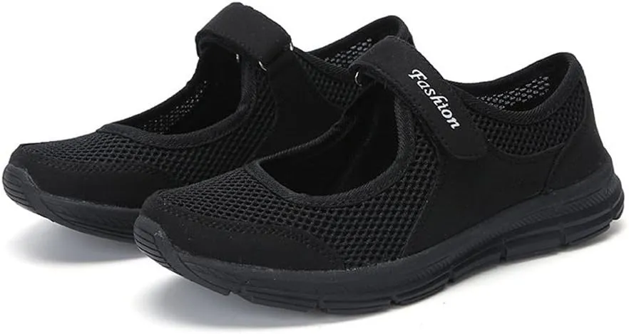 Athletic Shoes Women Lightweight Tennis Fashion Sneakers Breathable Mesh Walking Sneakers Stretchy Sandals for Women