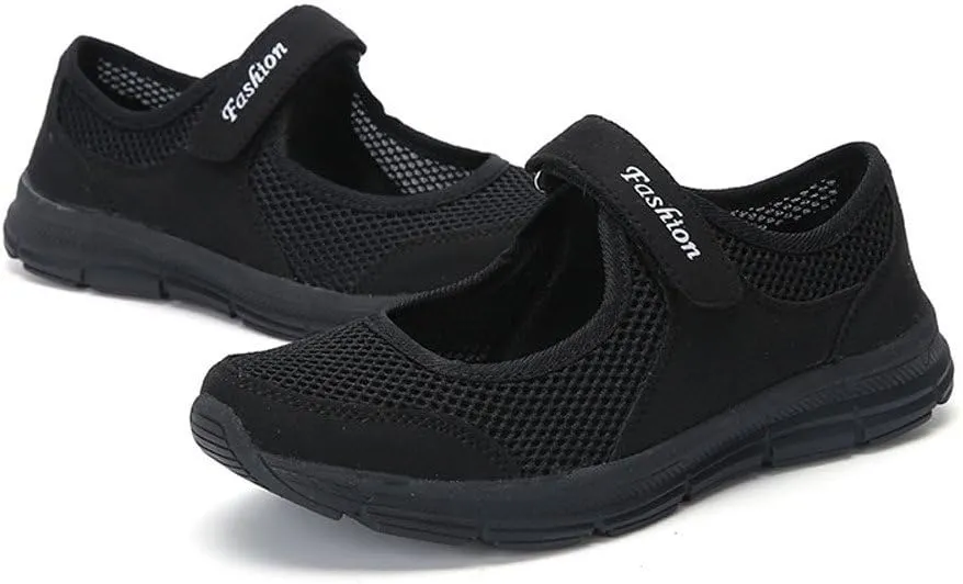 Athletic Shoes Women Lightweight Tennis Fashion Sneakers Breathable Mesh Walking Sneakers Stretchy Sandals for Women