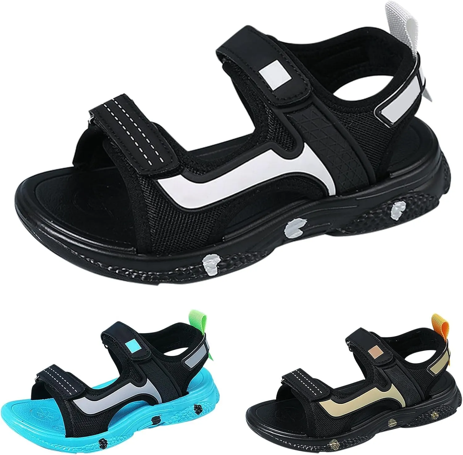 Baby Boys Summer Sandals Spring Summer Autumn Children's Beach Shoes Children's Soft Bottom Non Slip Flat Sandals