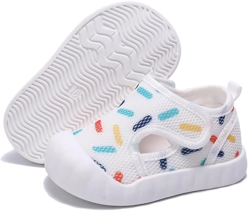 Baby Summer Sandals Breathable Mesh Rubber Sole Non-Slip Outdoor Shoes for Boys and Girls 9-30 Months