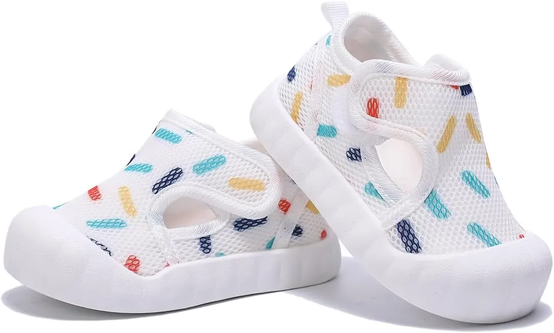 Baby Summer Sandals Breathable Mesh Rubber Sole Non-Slip Outdoor Shoes for Boys and Girls 9-30 Months