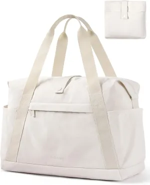BAGSMART For Spirit Airlines Personal Item Bag, 23L Foldable Weekender Bags for Women Gym Tote Overnight Bag for Travel
