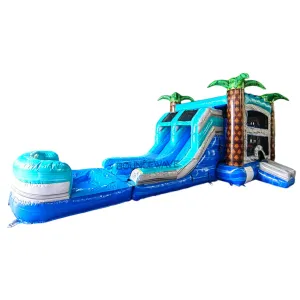 Bahama Blast Dual Lane Bounce House with Slide (Wet/Dry)