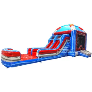 Baja Mega Dome Dual Lane Combo with Inflated Splash Pad