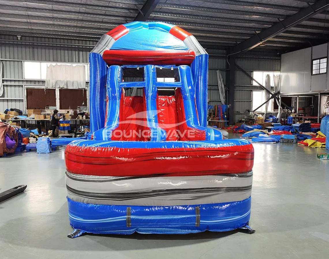Baja Mega Dome Dual Lane Combo with Inflated Splash Pad