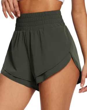 baleaf Women's 3" Workout Shorts High Waisted Athletic Running Shorts with Liner Sports Lightweight Quick Dry