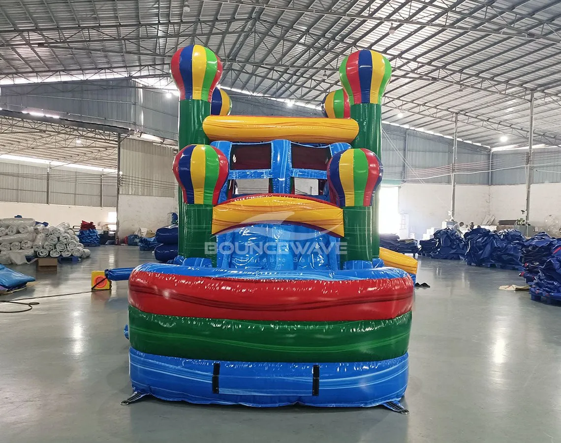 Balloon Dual Lane Bounce House with Slide (Wet/Dry)