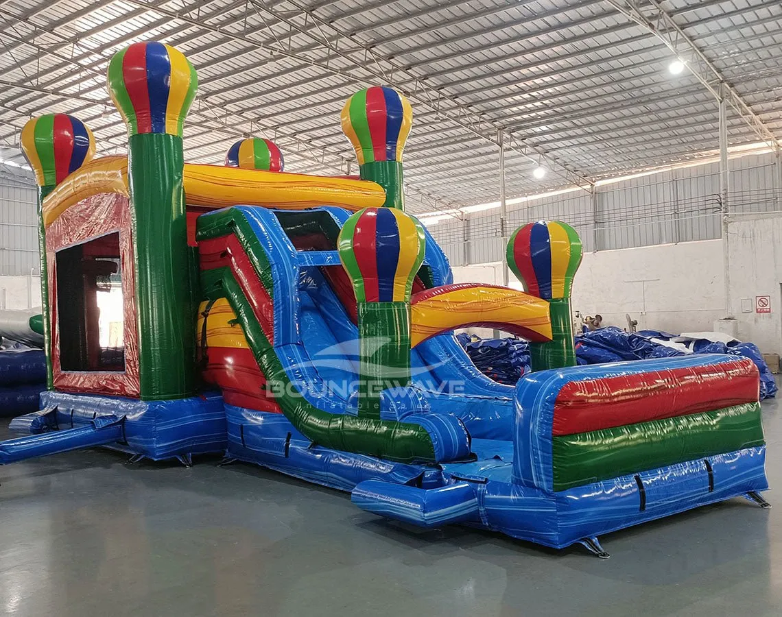 Balloon Dual Lane Bounce House with Slide (Wet/Dry)
