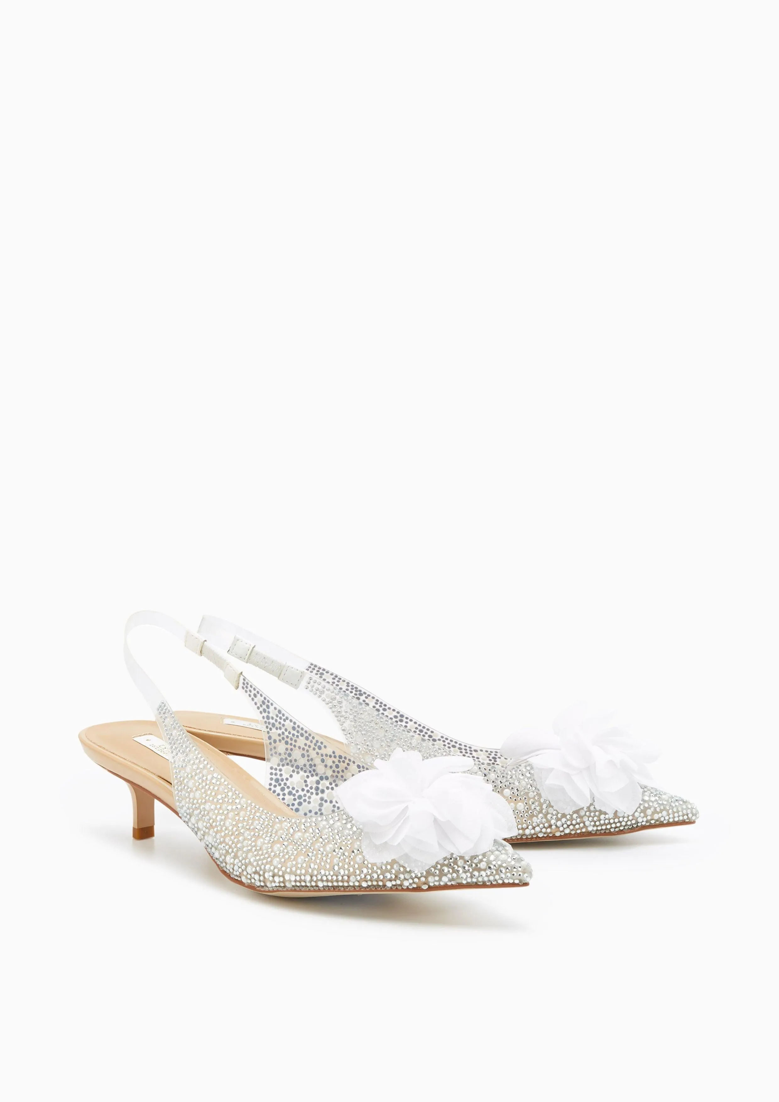 Barbie Pearl Heels - White