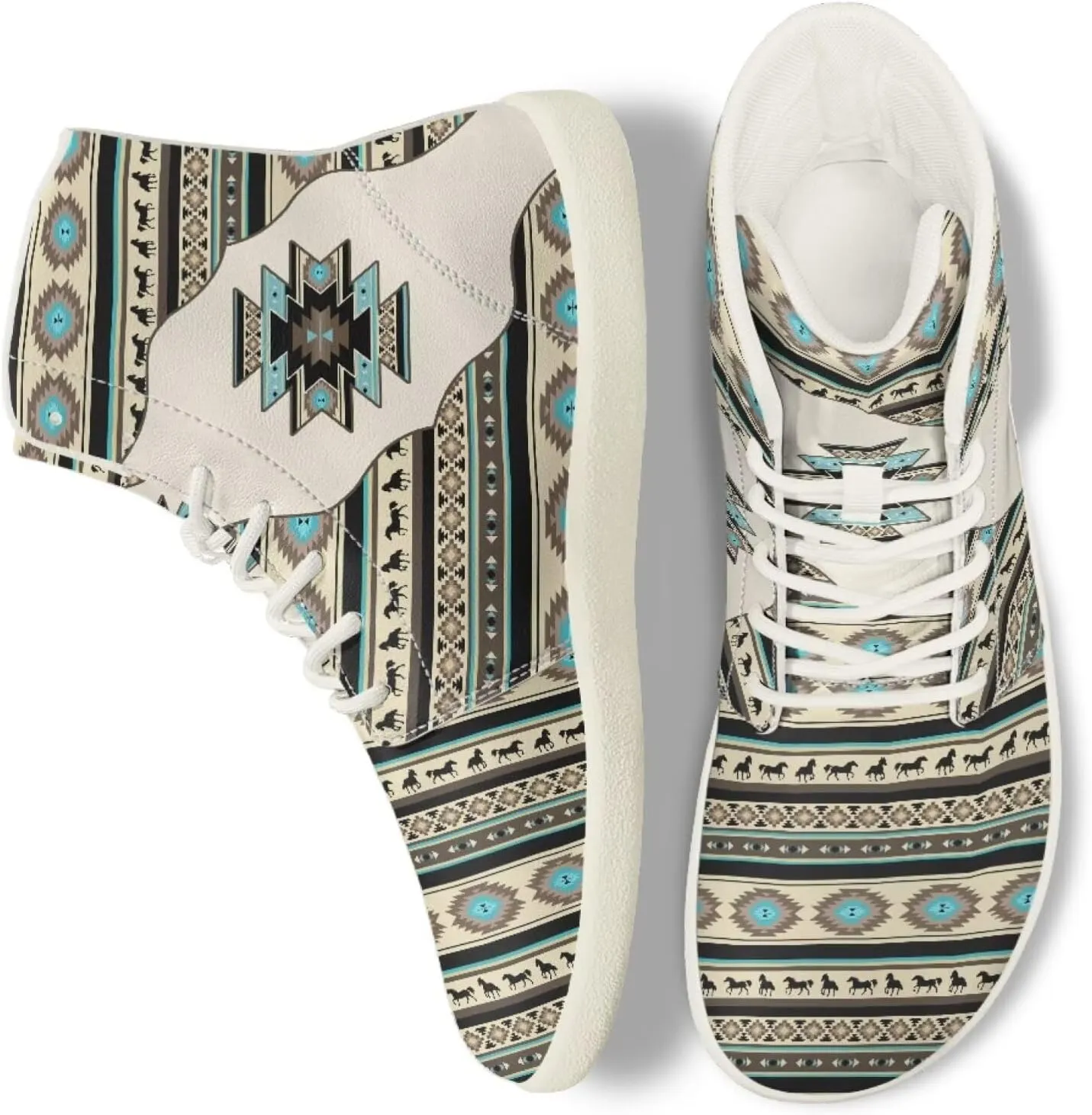 Barefoot Minimalist Shoes Mandala Style Women Wide Width Fashion Sneaker Non-Slip Sneakers Lightweight PU Leather