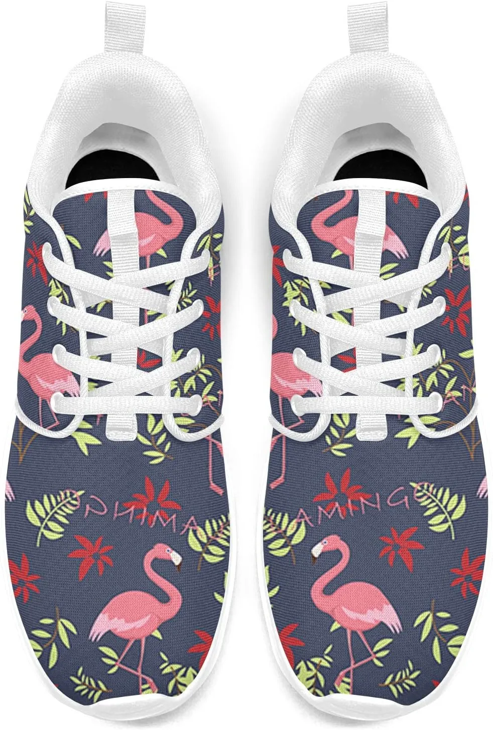 Beautiful Flamingos Shoes for Women Walking Running Athletic Lightweight Shoes Tennis Sports Comfortable Sneaker Gifts