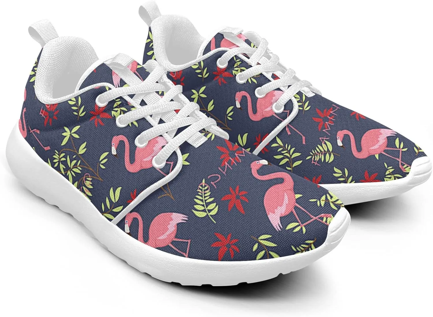 Beautiful Flamingos Shoes for Women Walking Running Athletic Lightweight Shoes Tennis Sports Comfortable Sneaker Gifts